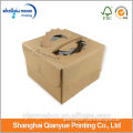 Printing corrugated paper cake box with clear window